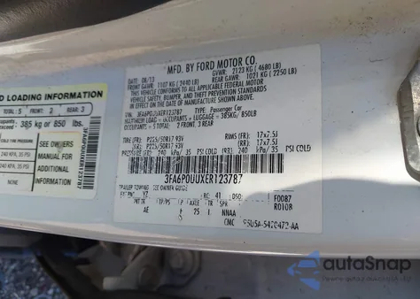 2014 Ford Fusion Hybrid S z USA, uszkodzony, nr VIN 3FA6P0UUXER123787